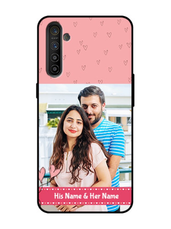 Custom Realme XT Custom Metal Phone Case - Love Design Peach Color