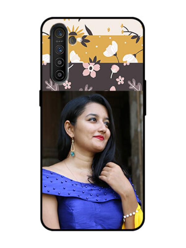 Custom Realme XT Custom Metal Phone Case - Stylish Floral Design