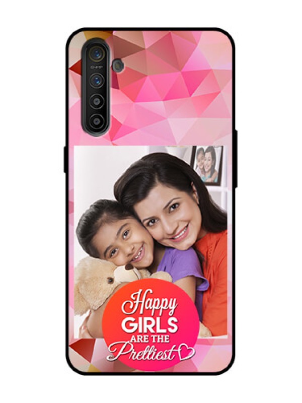 Custom Realme XT Custom Metal Phone Case - Abstract Triangle Design