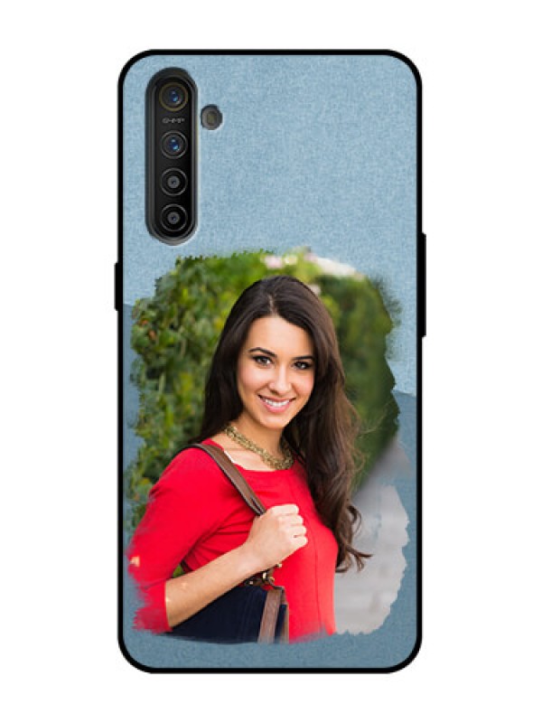 Custom Realme XT Custom Metal Phone Case - Grunge Line Art Design