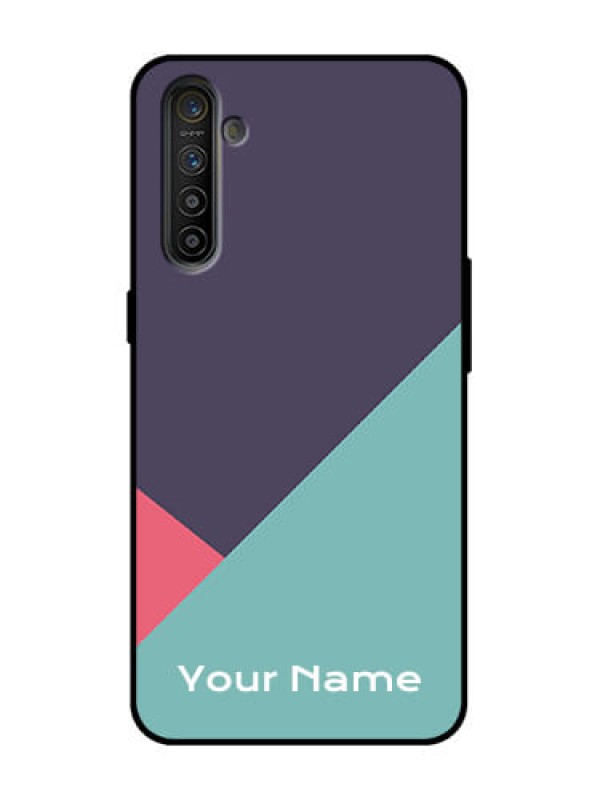 Custom Realme XT Custom Metal Phone Case - Tri Color Abstract Design