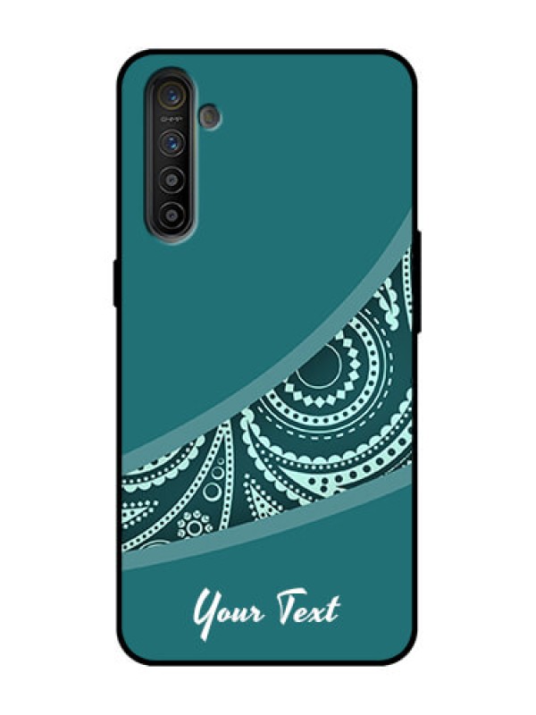 Custom Realme XT Custom Metal Phone Case - Semi Visible Floral Design