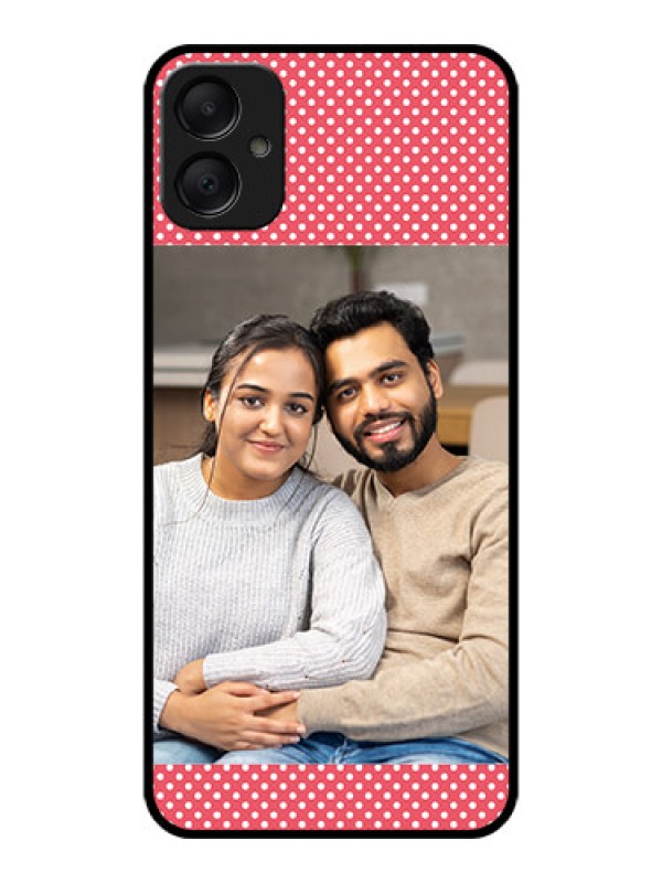 Custom Galaxy A05 Custom Metal Phone CaseWhite Dotted Design