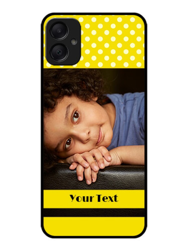Custom Galaxy A05 Custom Metal Phone CaseBright Yellow Case Design