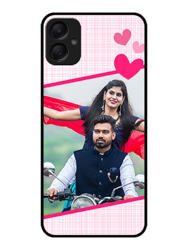 Custom Galaxy A05 Custom Metal Phone CaseLove Shape Heart Design