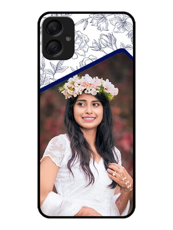 Custom Galaxy A05 Custom Metal Phone CaseClassy Floral Design