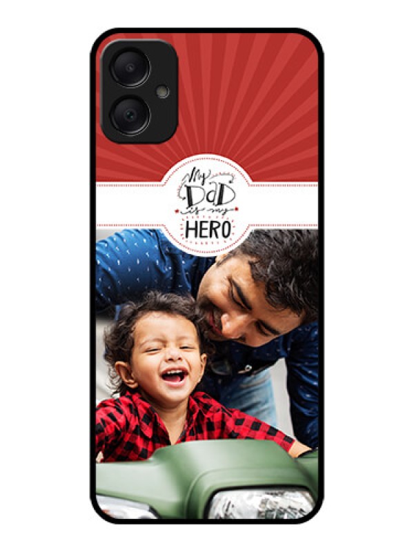 Custom Galaxy A05 Custom Metal Phone CaseMy Dad Hero Design