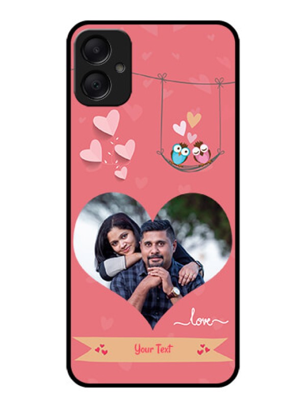 Custom Galaxy A05 Custom Metal Phone CasePeach Color Love Design