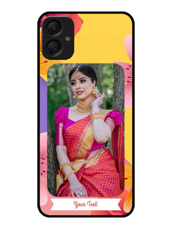 Custom Galaxy A05 Custom Metal Phone Case3 Image With Vintage Floral Design