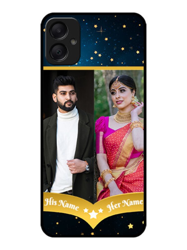 Custom Galaxy A05 Custom Metal Phone CaseGalaxy Stars Backdrop Design