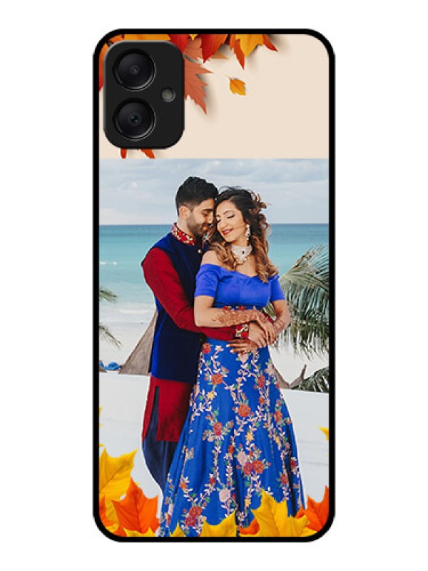 Custom Galaxy A05 Custom Metal Phone CaseAutumn Maple Leaves Design
