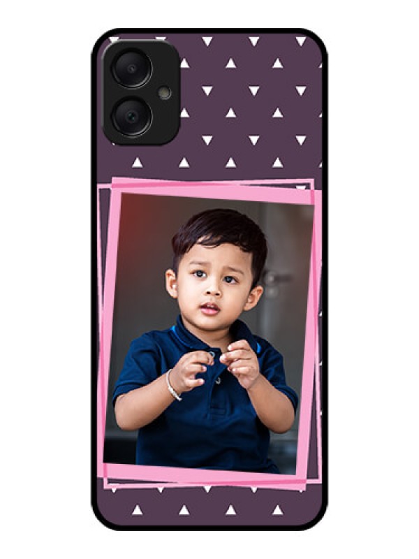 Custom Galaxy A05 Custom Metal Phone CaseTriangle Pattern Dotted Design