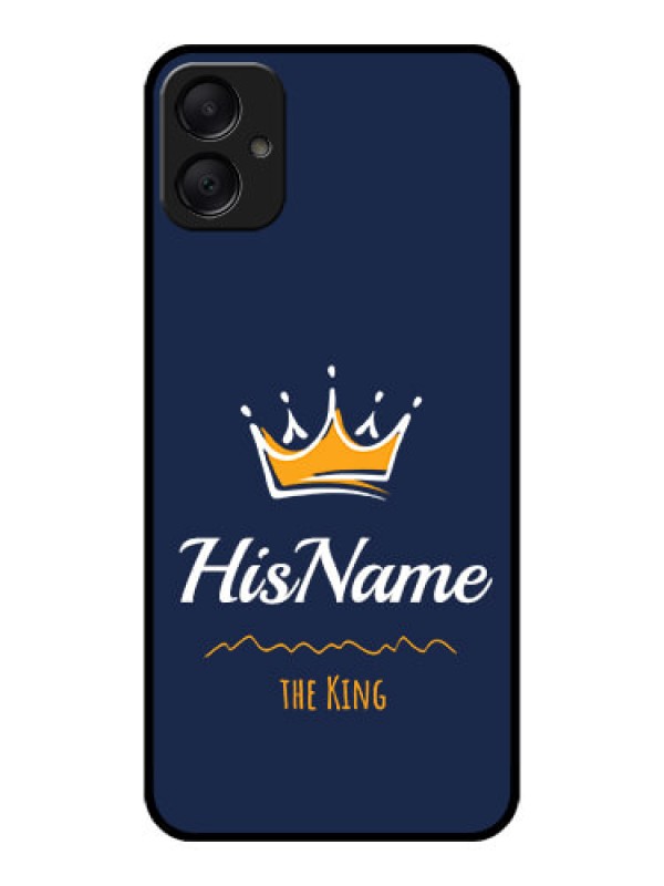 Custom Galaxy A05 Custom Metal Phone CaseKing With Name Design