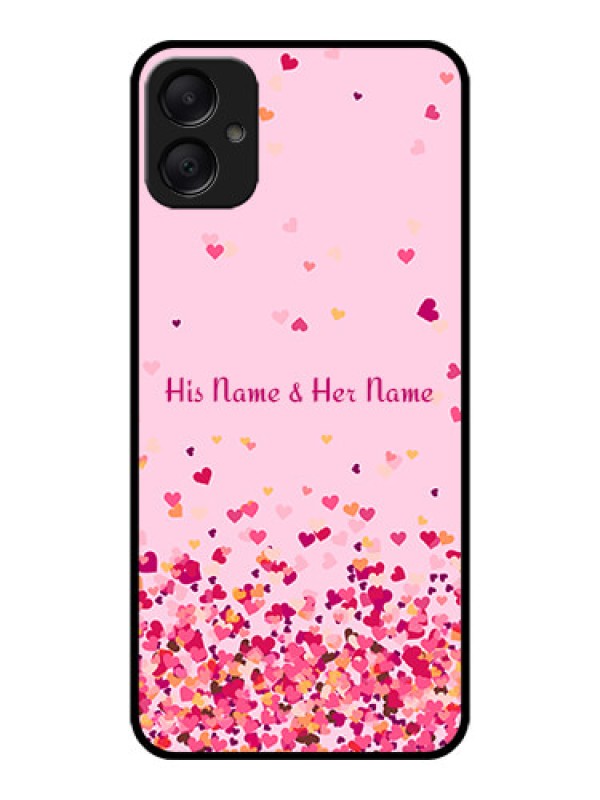 Custom Galaxy A05 Custom Metal Phone CaseFloating Hearts Design