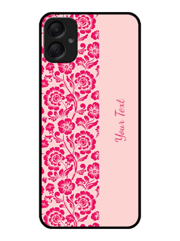 Custom Galaxy A05 Custom Metal Phone CaseAttractive Floral Pattern Design