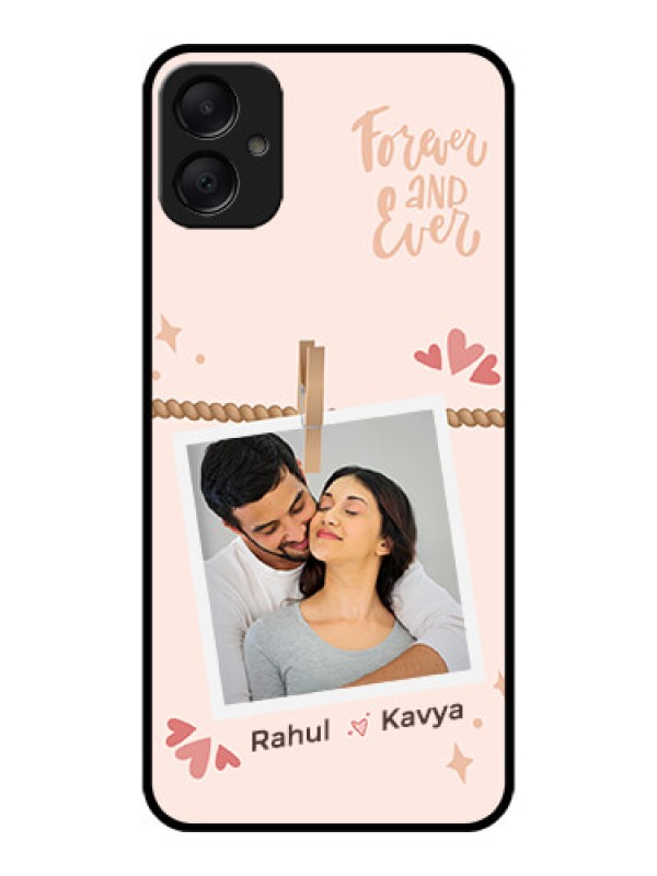 Custom Galaxy A05 Custom Metal Phone CaseForever And Ever Love Design