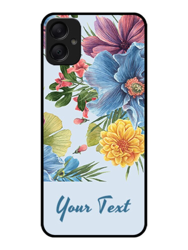 Custom Galaxy A05 Custom Metal Phone CaseStunning Watercolored Flowers Painting Design