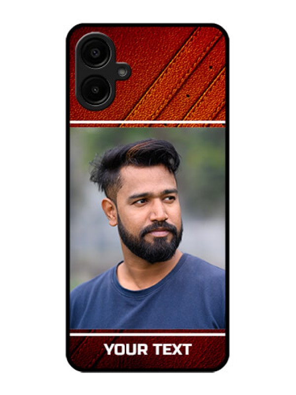 Custom Galaxy A06 Custom Metal Phone CaseLeather Phone Case Design