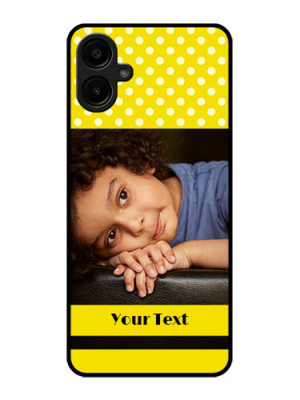 Custom Galaxy A06 Custom Metal Phone CaseBright Yellow Case Design