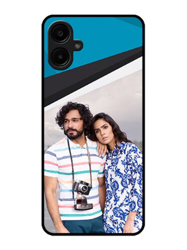 Custom Galaxy A06 Custom Metal Phone CaseSimple Pattern Photo Upload Design