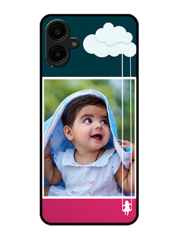 Custom Galaxy A06 Custom Metal Phone CaseCute Girl With Cloud Design