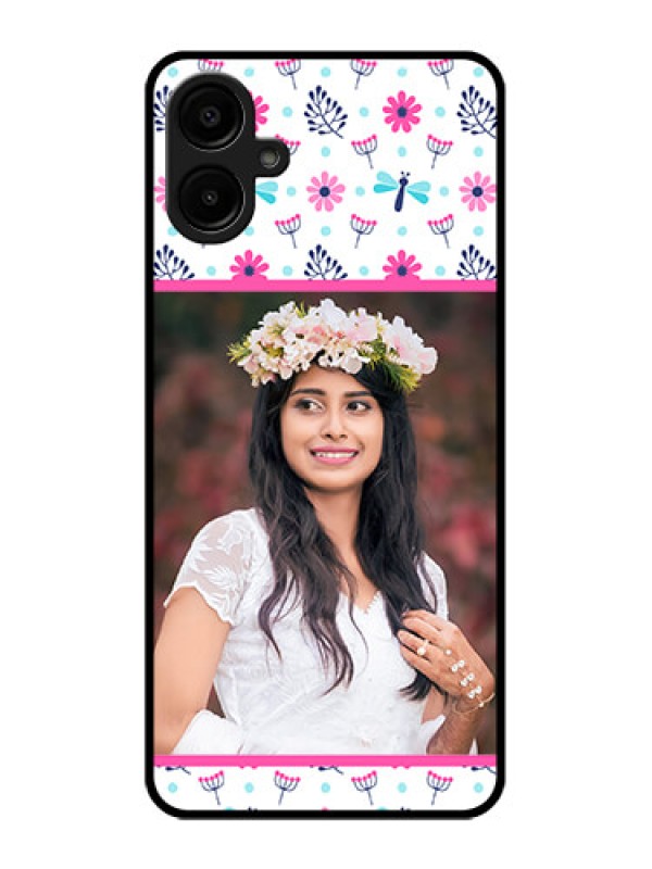 Custom Galaxy A06 Custom Metal Phone CaseColorful Flower Design