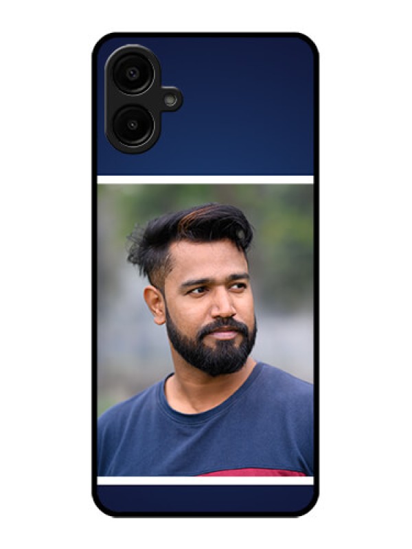 Custom Galaxy A06 Custom Metal Phone CaseSimple Royal Blue Design