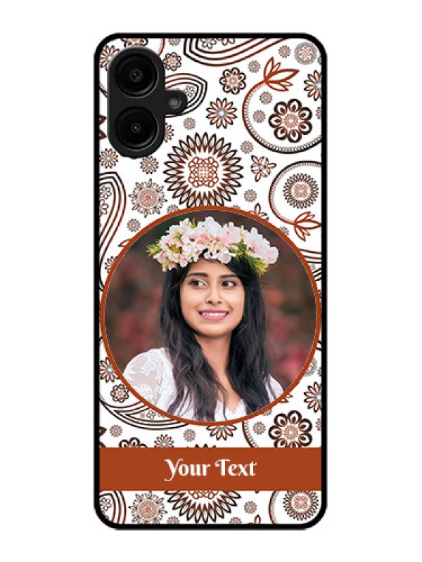 Custom Galaxy A06 Custom Metal Phone CaseAbstract Flower Design