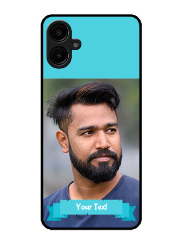 Custom Galaxy A06 Custom Metal Phone CaseBlue Color Design