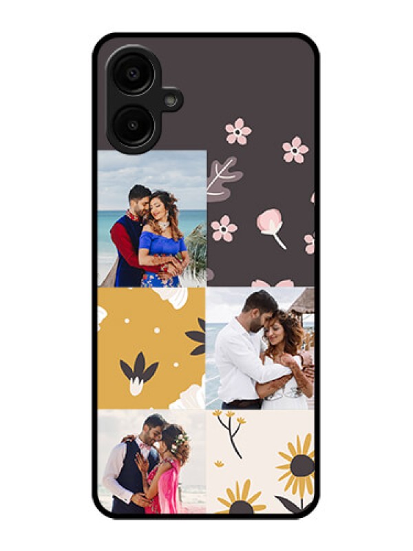 Custom Galaxy A06 Custom Metal Phone Case3 Images With Floral Design