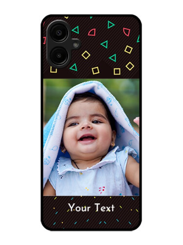 Custom Galaxy A06 Custom Metal Phone CaseWith Confetti Birthday Design