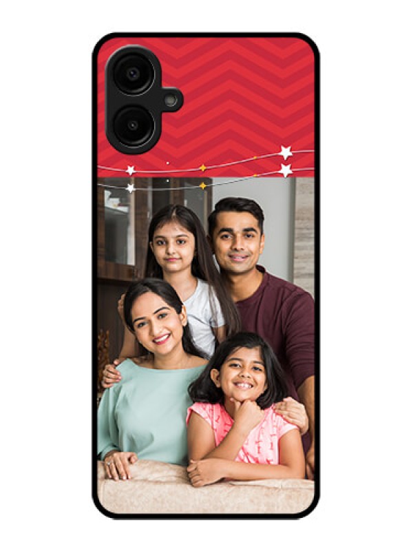 Custom Galaxy A06 Custom Metal Phone CaseHappy Family Design