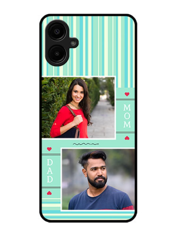 Custom Galaxy A06 Custom Metal Phone CaseMom and Dad Pic Design