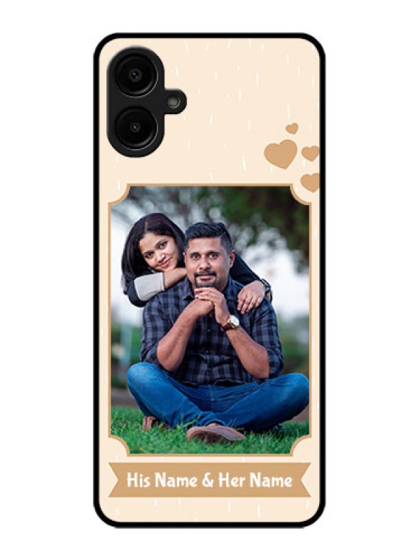 Custom Galaxy A06 Custom Metal Phone CaseWith Confetti Love Design