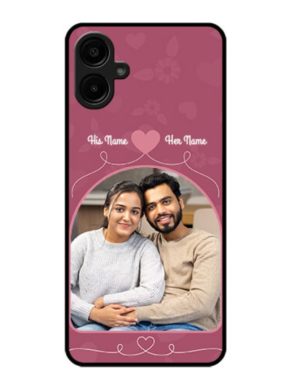 Custom Galaxy A06 Custom Metal Phone CaseLove Floral Design