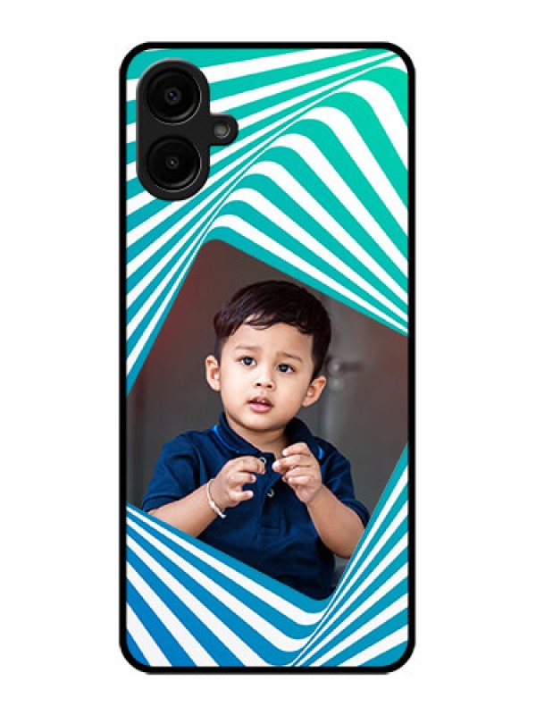 Custom Galaxy A06 Custom Metal Phone CaseAbstract Spiral Design