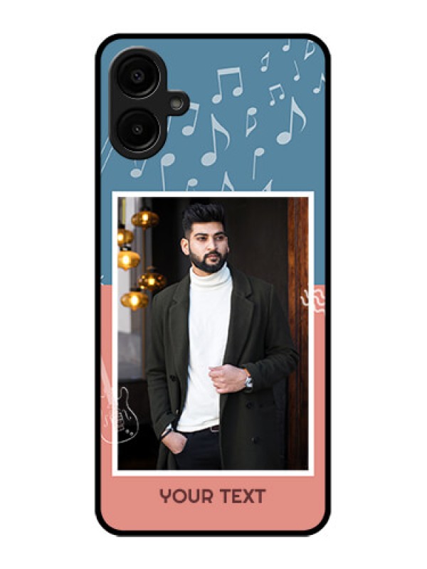 Custom Galaxy A06 Custom Metal Phone CaseWith Color Musical Note Design