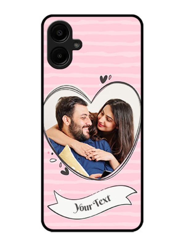 Custom Galaxy A06 Custom Metal Phone CaseVintage Heart Design