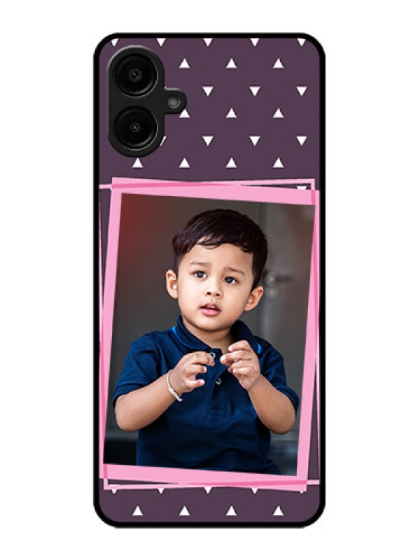 Custom Galaxy A06 Custom Metal Phone CaseTriangle Pattern Dotted Design