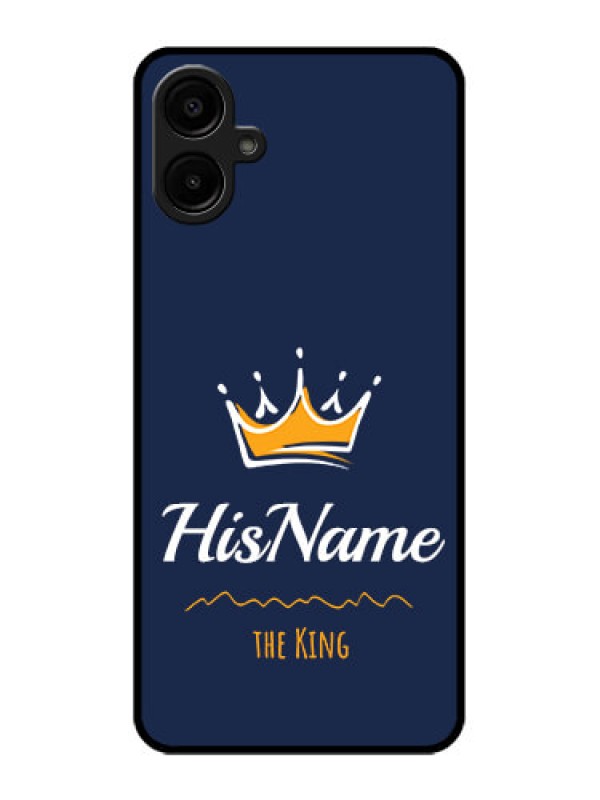 Custom Galaxy A06 Custom Metal Phone CaseKing With Name Design