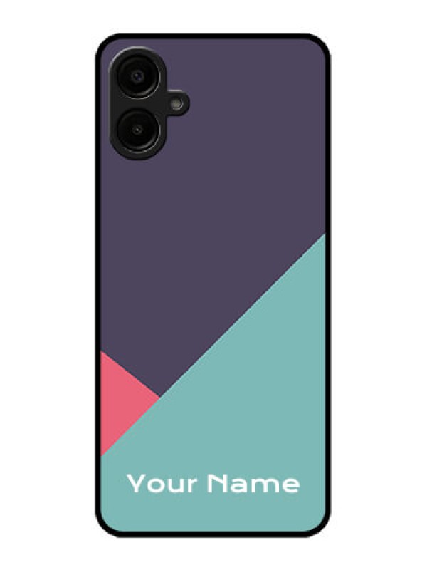 Custom Galaxy A06 Custom Metal Phone CaseTri Color Abstract Design