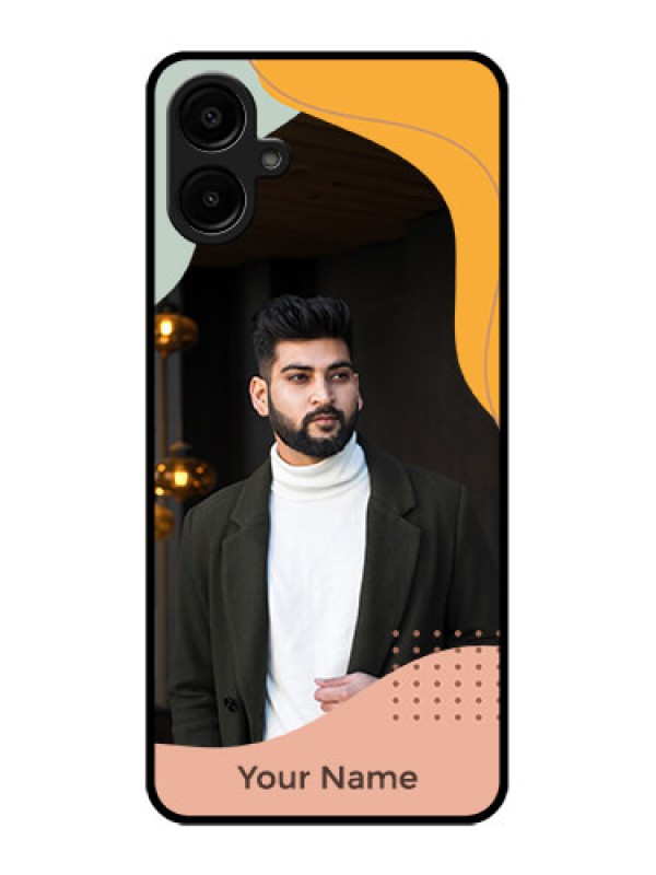 Custom Galaxy A06 Custom Metal Phone CaseTri - Coloured Overlay Design