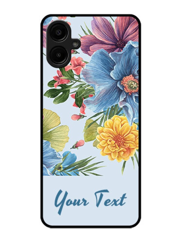 Custom Galaxy A06 Custom Metal Phone CaseStunning Watercolored Flowers Painting Design