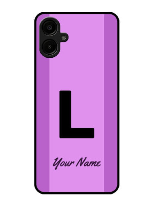 Custom Galaxy A06 Custom Metal Phone CaseTricolor Custom Text Design