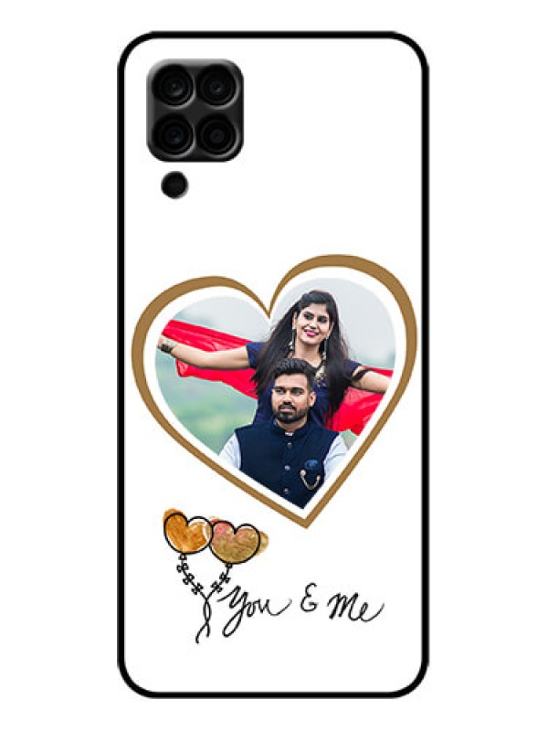 Custom Galaxy A12 Custom Metal Phone Case - You and Me Design
