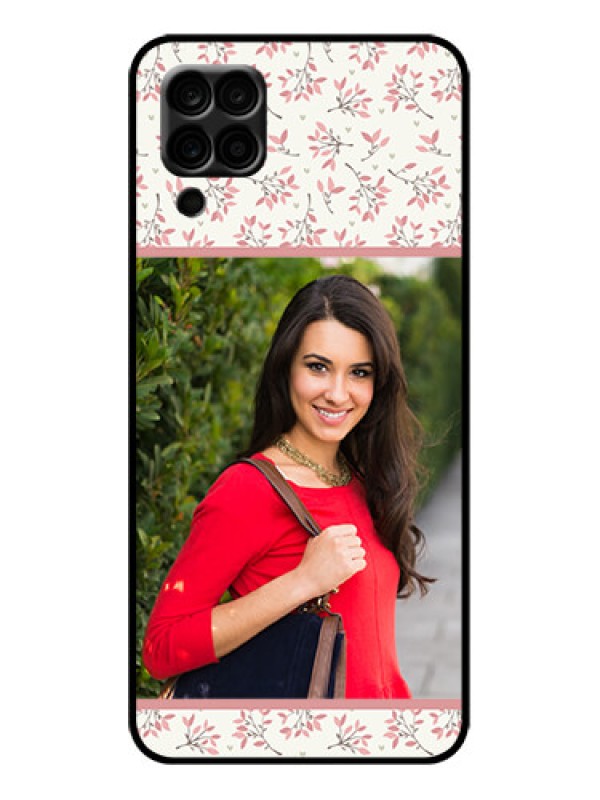 Custom Galaxy A12 Custom Metal Phone Case - Stunning Floral Design