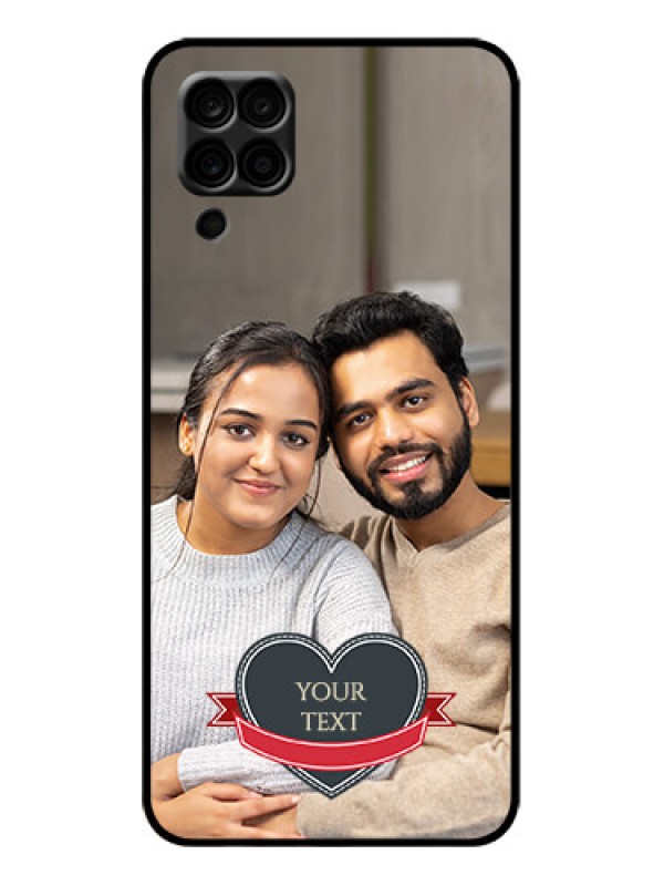 Custom Galaxy A12 Custom Metal Phone Case - Just Married Couple Design