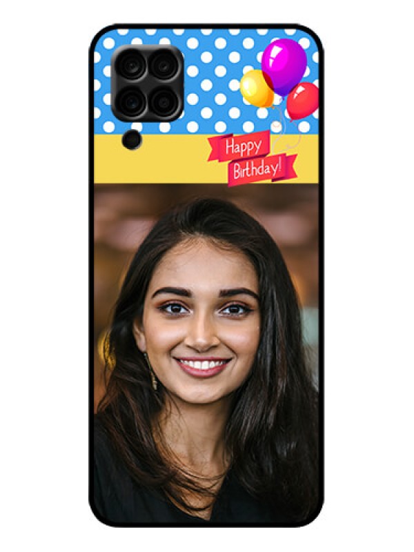 Custom Galaxy A12 Custom Metal Phone Case - Happy Birthday Design
