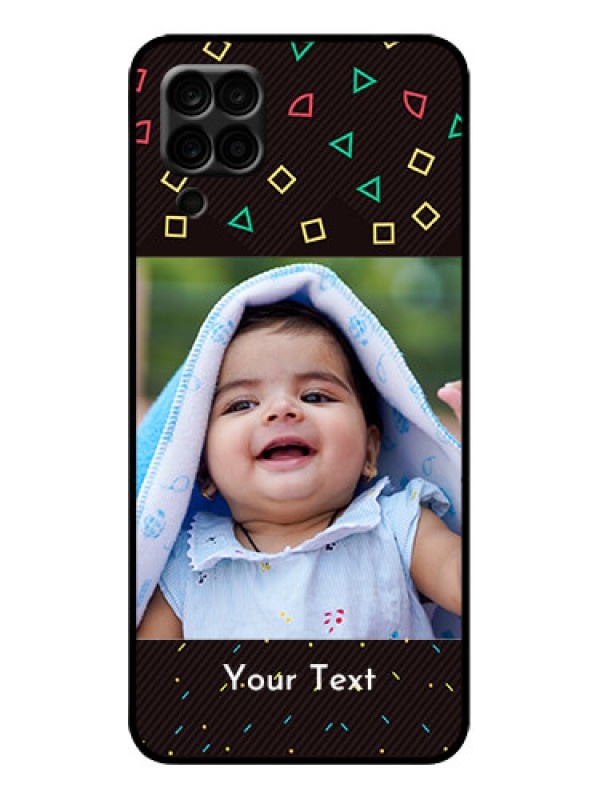 Custom Galaxy A12 Custom Metal Phone Case - With Confetti Birthday Design