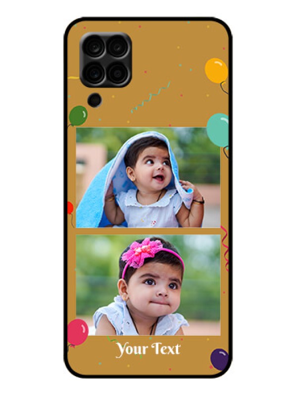 Custom Galaxy A12 Custom Metal Phone Case - Image Holder With Birthday Celebrations Design